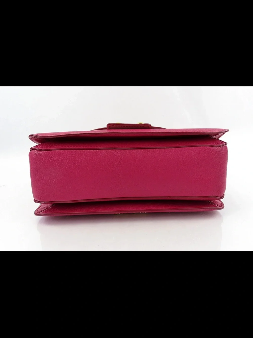 Miu Miu Two-Tone Pink Leather Satchel with Gold Hardware